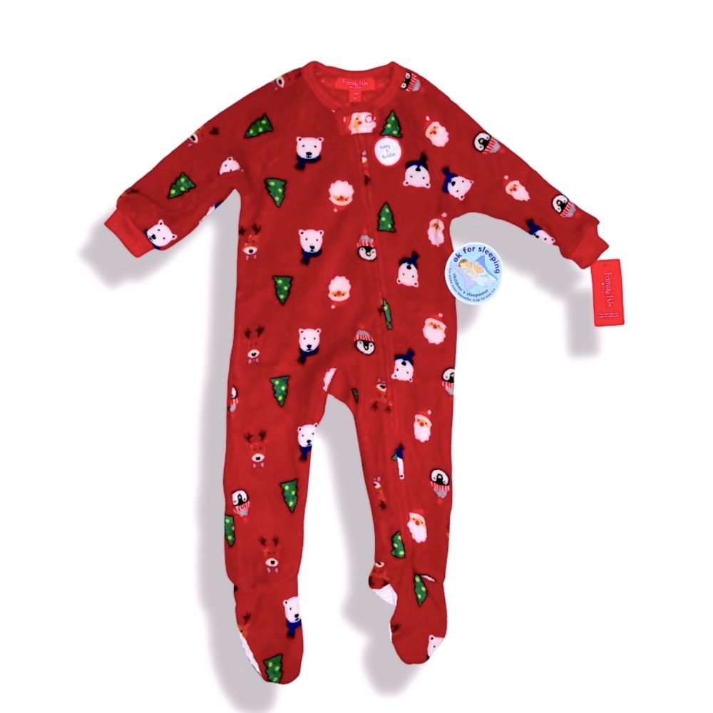 One-piece Christmas Holiday Pajamas (Baby) 12 months